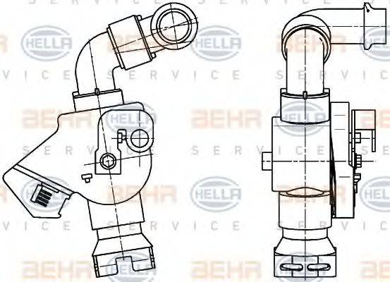 BEHR HELLA SERVICE 9XL351341041 Регулирующий клапан охлаждающей жидкости