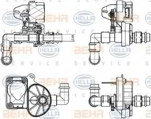 BEHR HELLA SERVICE 9XL351341051 Регулирующий клапан охлаждающей жидкости