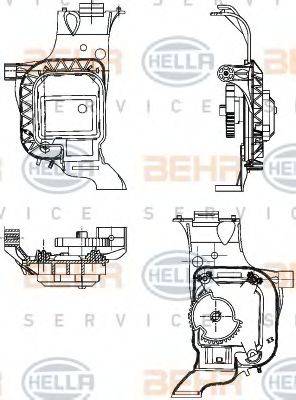 BEHR HELLA SERVICE 6NW351344031 Регулировочный элемент, смесительный клапан