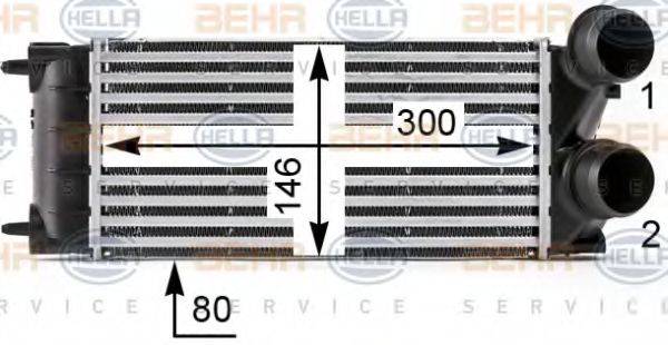 BEHR HELLA SERVICE 8ML376700071 Интеркулер