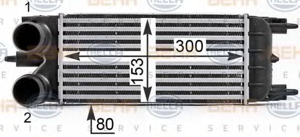 BEHR HELLA SERVICE 8ML376700081 Интеркулер