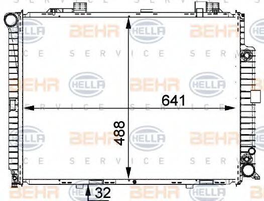 BEHR HELLA SERVICE 8MK376711151 Радиатор, охлаждение двигателя