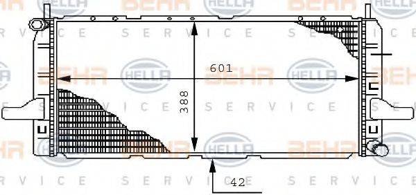 BEHR HELLA SERVICE 8MK376711541 Радиатор, охлаждение двигателя