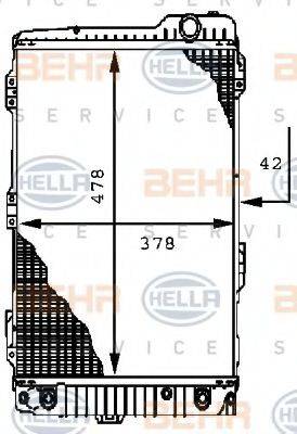 BEHR HELLA SERVICE 8MK 376 711-581