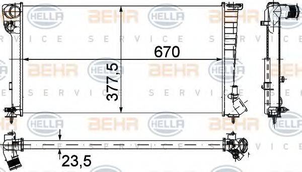 BEHR HELLA SERVICE 8MK 376 715-521