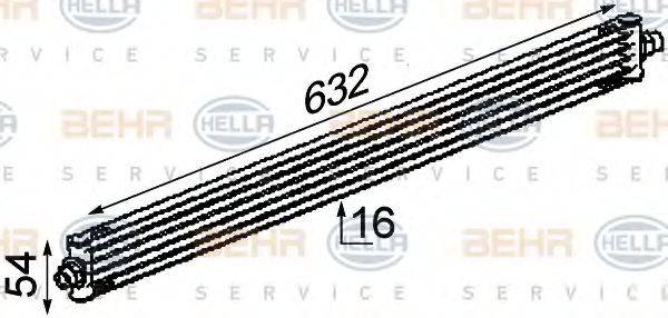 BEHR HELLA SERVICE 8MO376722311 Масляный радиатор, автоматическая коробка передач