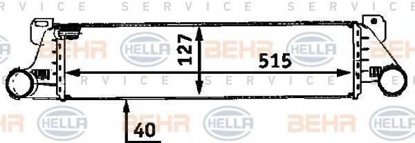 BEHR HELLA SERVICE 8ML376723091 Интеркулер