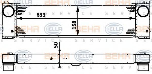 BEHR HELLA SERVICE 8ML376723531 Интеркулер