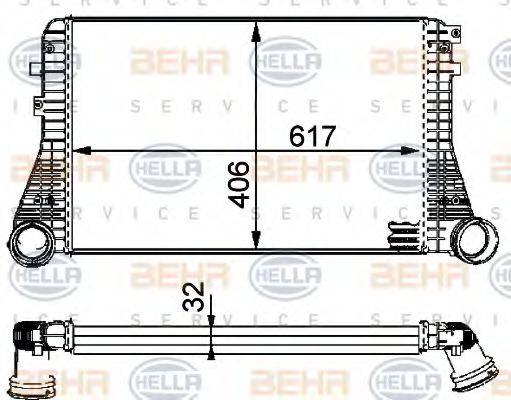 BEHR HELLA SERVICE 8ML376723541 Интеркулер