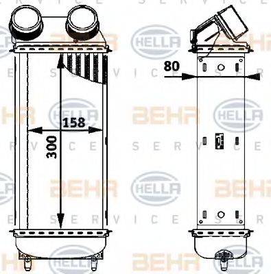 BEHR HELLA SERVICE 8ML376723561 Интеркулер