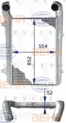 BEHR HELLA SERVICE 8ML376723771 Интеркулер