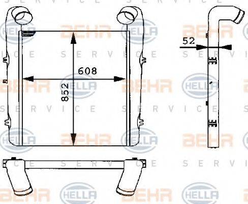 BEHR HELLA SERVICE 8ML376724001 Интеркулер