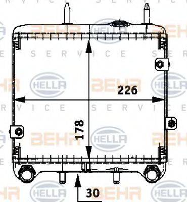 BEHR HELLA SERVICE 8MO376725271 масляный радиатор, двигательное масло