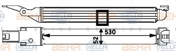 BEHR HELLA SERVICE 8MO376725451 масляный радиатор, двигательное масло