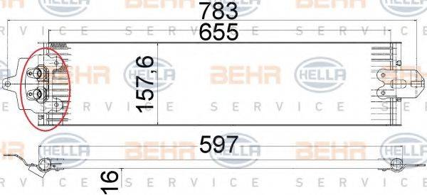 BEHR HELLA SERVICE 8MO376726291 Масляный радиатор, автоматическая коробка передач