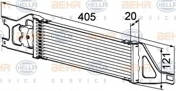 BEHR HELLA SERVICE 8MO376726401 Масляный радиатор, автоматическая коробка передач