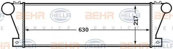 BEHR HELLA SERVICE 8ML376727531 Интеркулер