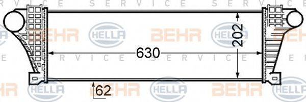 BEHR HELLA SERVICE 8ML376727601 Интеркулер