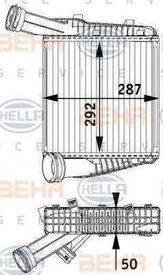 BEHR HELLA SERVICE 8ML376729571 Интеркулер