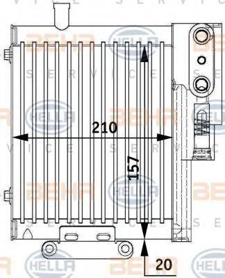 BEHR HELLA SERVICE 8MO376729591 Масляный радиатор, автоматическая коробка передач