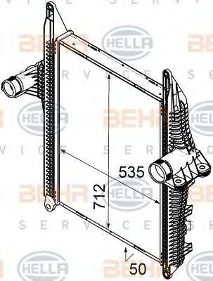 BEHR HELLA SERVICE 8ML376746291 Интеркулер