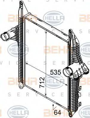 BEHR HELLA SERVICE 8ML376746301 Интеркулер