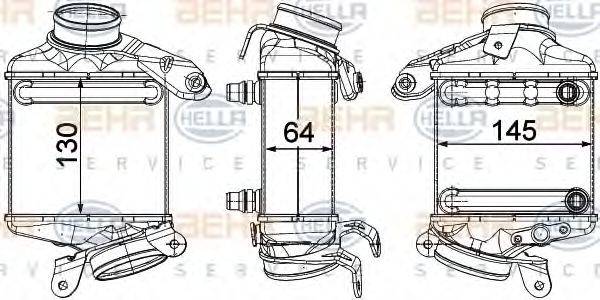 BEHR HELLA SERVICE 8ML376746431 Интеркулер