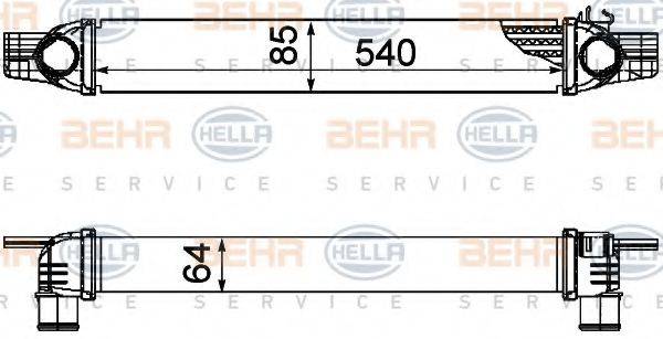 BEHR HELLA SERVICE 8ML376746531 Интеркулер
