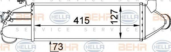 BEHR HELLA SERVICE 8ML376746631 Интеркулер