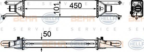 BEHR HELLA SERVICE 8ML376746681 Интеркулер