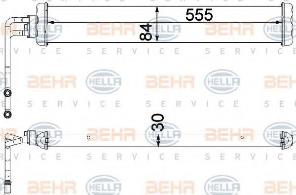 BEHR HELLA SERVICE 8MO376750771 Масляный радиатор, автоматическая коробка передач