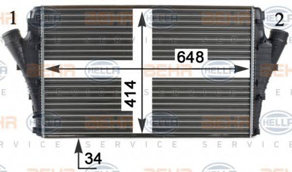 BEHR HELLA SERVICE 8ML376760611 Интеркулер