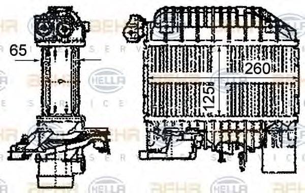 BEHR HELLA SERVICE 8ML376760651 Интеркулер