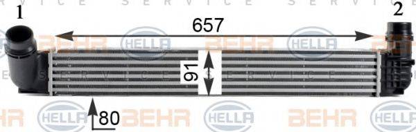 BEHR HELLA SERVICE 8ML376760761 Интеркулер