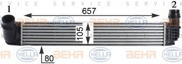 BEHR HELLA SERVICE 8ML376760771 Интеркулер
