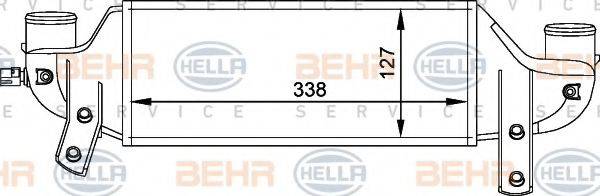 BEHR HELLA SERVICE 8ML376765001 Интеркулер