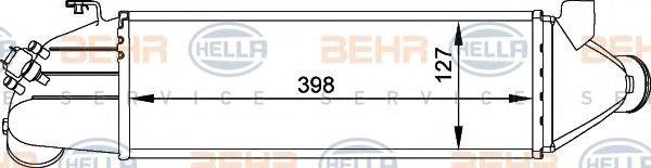 BEHR HELLA SERVICE 8ML376765021 Интеркулер