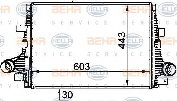 BEHR HELLA SERVICE 8ML376765061 Интеркулер