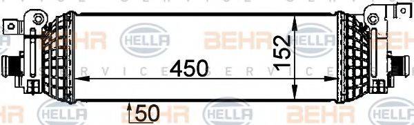 BEHR HELLA SERVICE 8ML376765071 Интеркулер