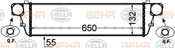 BEHR HELLA SERVICE 8ML376776351 Интеркулер