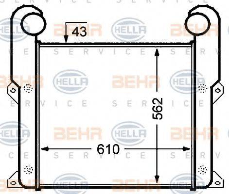 BEHR HELLA SERVICE 8ML376776671 Интеркулер