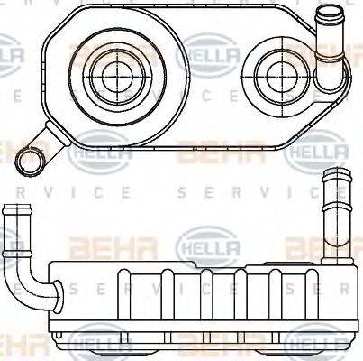 BEHR HELLA SERVICE 8MO376787671 Масляный радиатор, автоматическая коробка передач