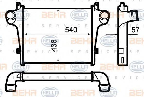 BEHR HELLA SERVICE 8ML376792021 Интеркулер