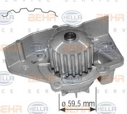 BEHR HELLA SERVICE 8MP376801364 Водяной насос