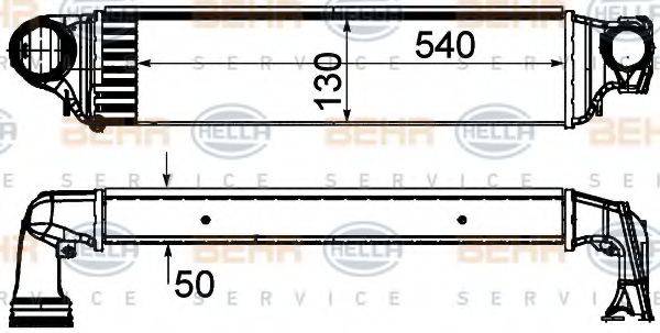BEHR HELLA SERVICE 8ML376899101 Интеркулер