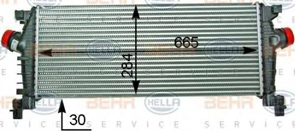 BEHR HELLA SERVICE 8ML376910211 Интеркулер