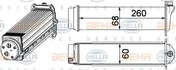 BEHR HELLA SERVICE 8ML376924101 Интеркулер
