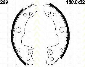 TRISCAN 810010269 Комплект тормозных колодок