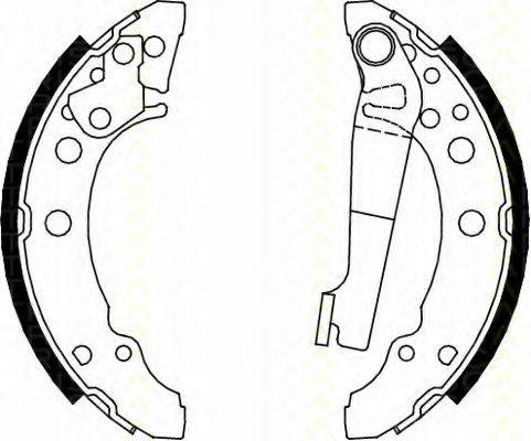 TRISCAN 810010340 Комплект тормозных колодок