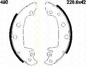TRISCAN 810010490 Комплект тормозных колодок